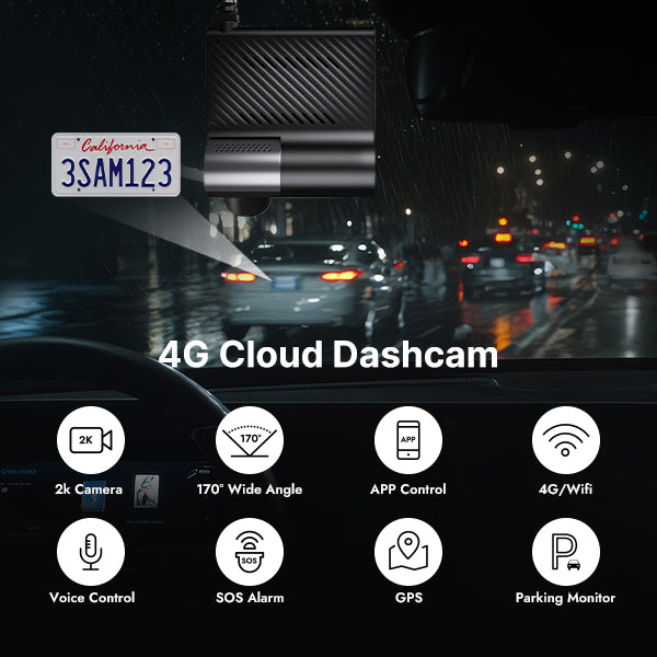 4G Cloud Dashcam Driving Recorder &  24/7 Guardian